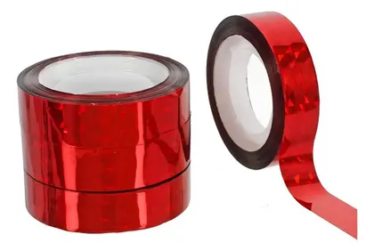 Pack 12 Cintas Diurex Decorativas Plateadas