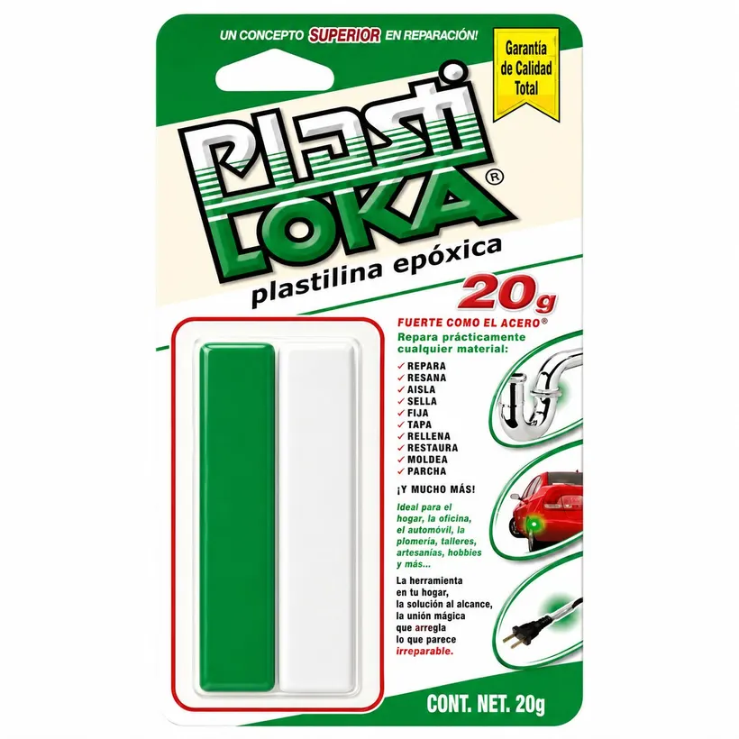 Plastilina Epóxica Plastiloka 20 g Caja Con 10 Piezas