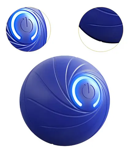 Pelota Didáctica Recargable Con Movimiento Y Luz Azul